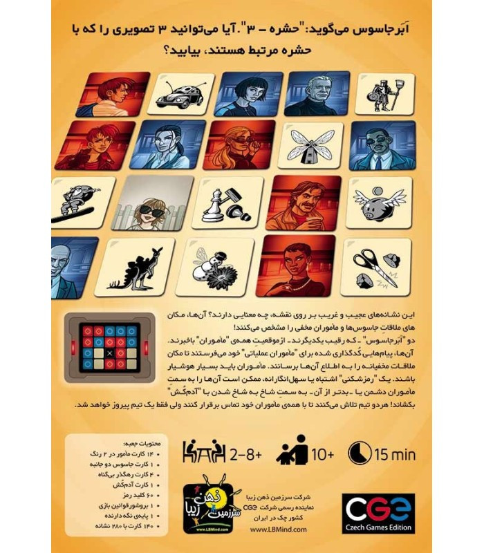 بازی فکری مدل کدنیمز نسخه تصاویر (Codenames: Pictures)