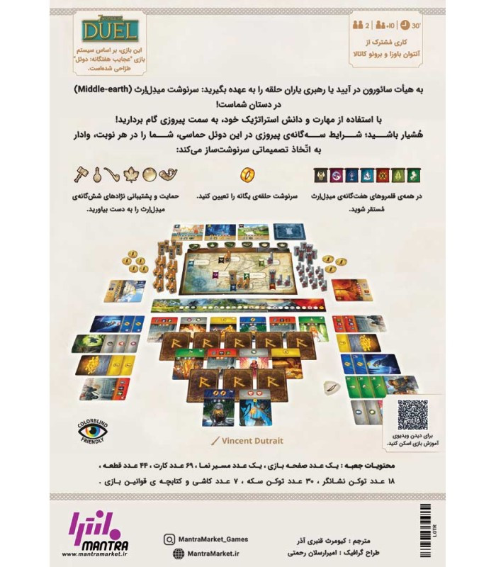 بازی فکری مدل ارباب حلقه ها: دوئل (The Lord of the Rings: Duel for Middle-earth)