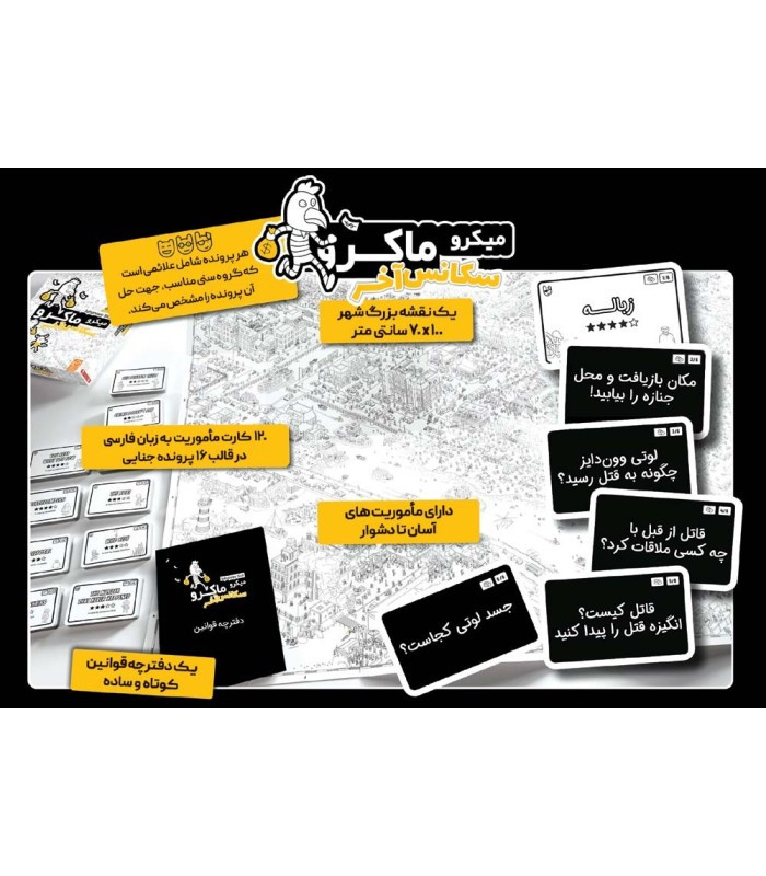 بازی فکری مدل میکرو ماکرو 4 سکانس آخر (MicroMacro: Showdown)