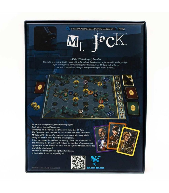 بازی فکری مدل مستر جک نسخه لندن با افزونه (Mr. Jack + Exp)