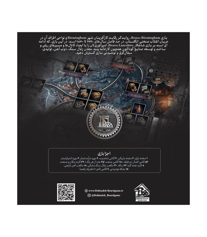 بازی فکری مدل برس بیرمنگام (Brass: Birmingham)