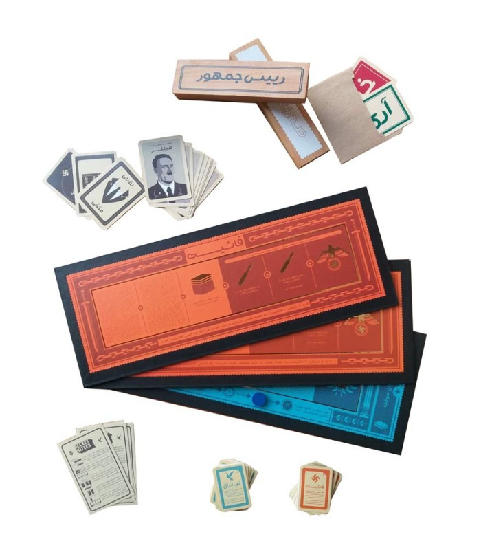 محتویات بازی فکری مدل راز هیتلر با افزونه کمونیست (Secret Hitler: Communist Exp)