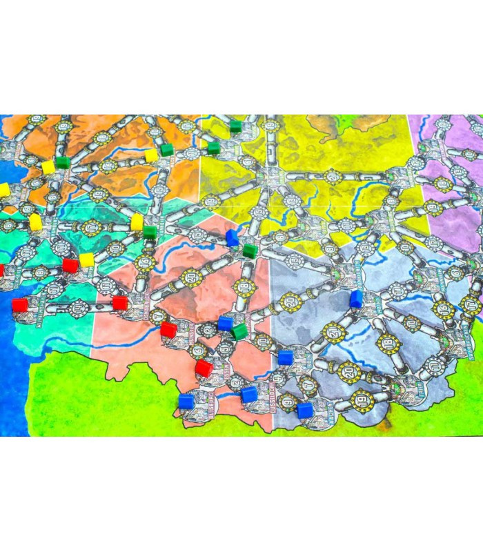 صفحه بازی فکری مدل شبکه نیرو (Power Grid: Recharged Edition)