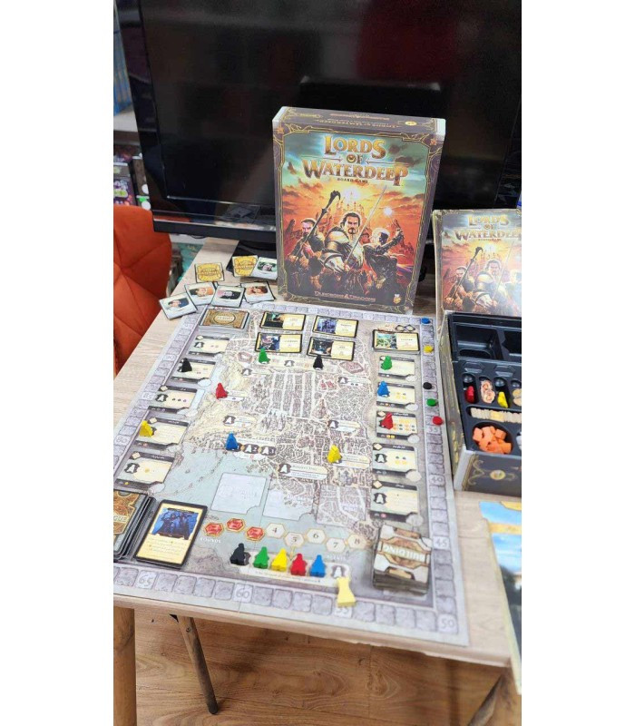 صفحه بازی فکری مدل اربابان واتردیپ (Lords of Waterdeep)
