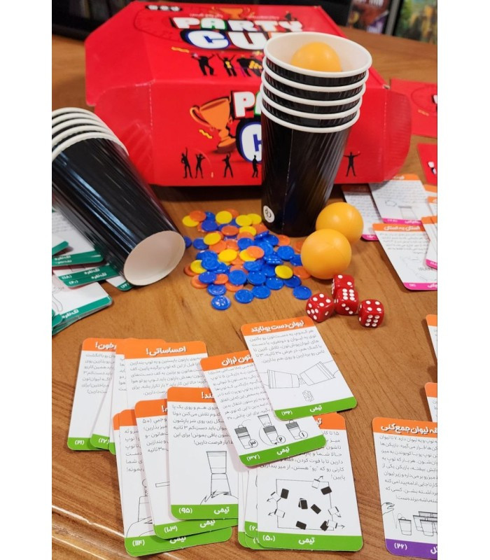 بازی فکری مدل پارتی کاپ (Party Cup)