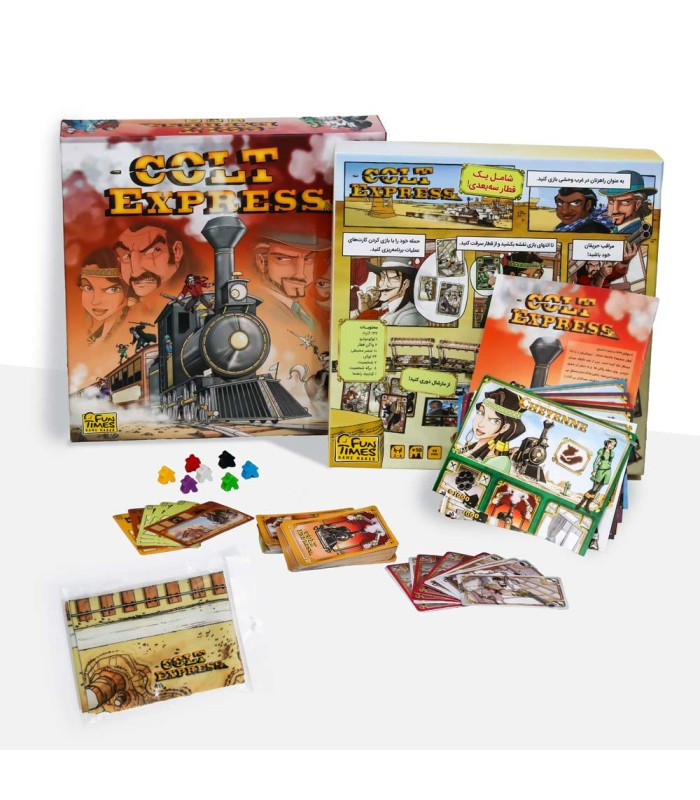 محتویات بازی فکری مدل کلت اکسپرس (Colt Express)