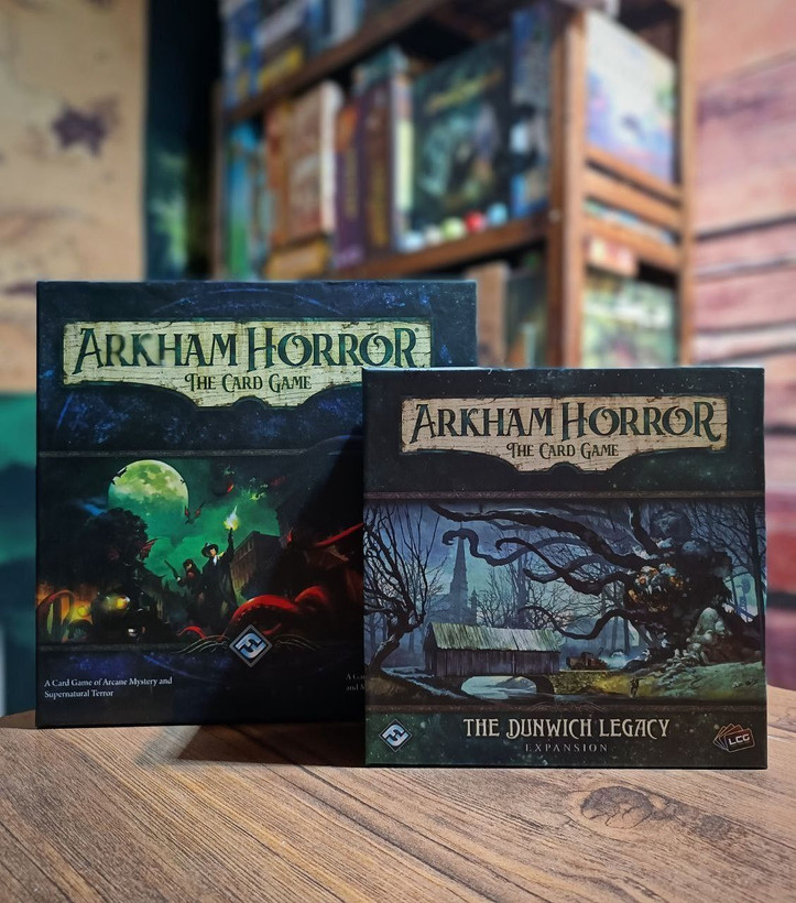 بازی فکری مدل باندل وحشت در آرکهام + پک افزونه کامل دانویچ (Arkham Horror: The Card Game + Dunwich Full Pack)