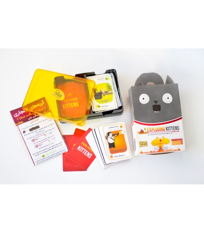 باکس بازی فکری مدل گربه های انفجاری نسخه مهمانی (Exploding Kittens Party Pack)