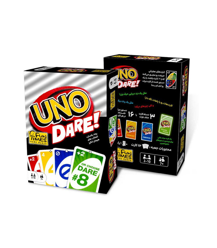 باکس بازی فکری مدل اونو جرئت (UNO Dare)