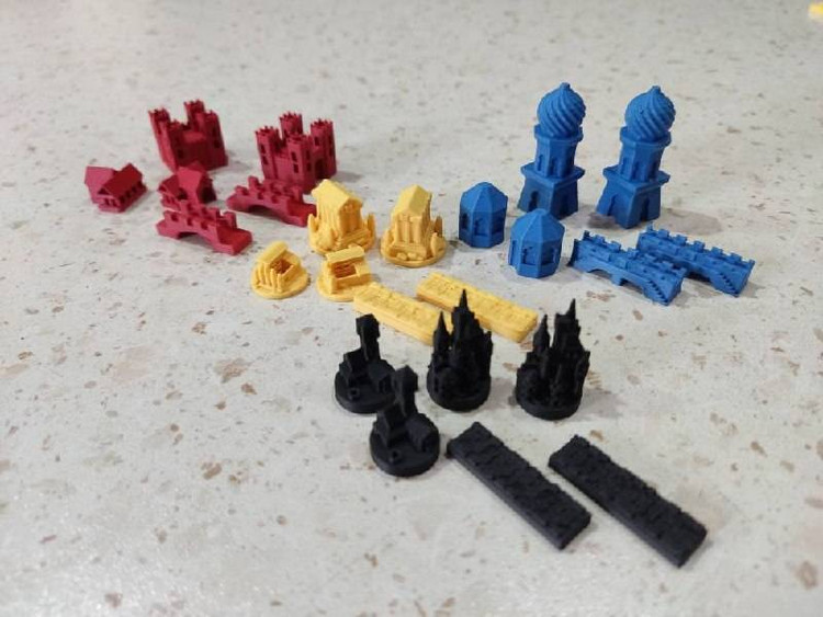 فیگورها بازی فکری مدل باندل مهاجران کاتان + پک آپگرید سه بعدی (Catan + Upgrade Pack)