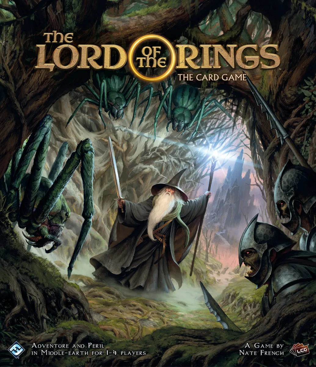 بازی فکری مدل باندل ارباب حلقه ها کارتی + افزونه یاران حلقه (The Lord of The Rings: The Card Game + The Fellowship of The Ring)