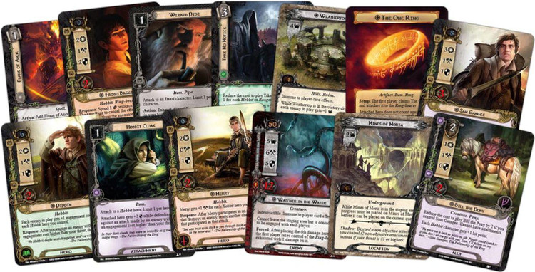 کارت بازی فکری مدل باندل ارباب حلقه ها کارتی + افزونه یاران حلقه (The Lord of The Rings: The Card Game + The Fellowship of The Ring)