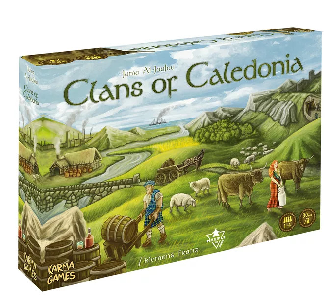 باکس بازی فکری مدل قبایل کالدونیا (Clans of Caledonia)