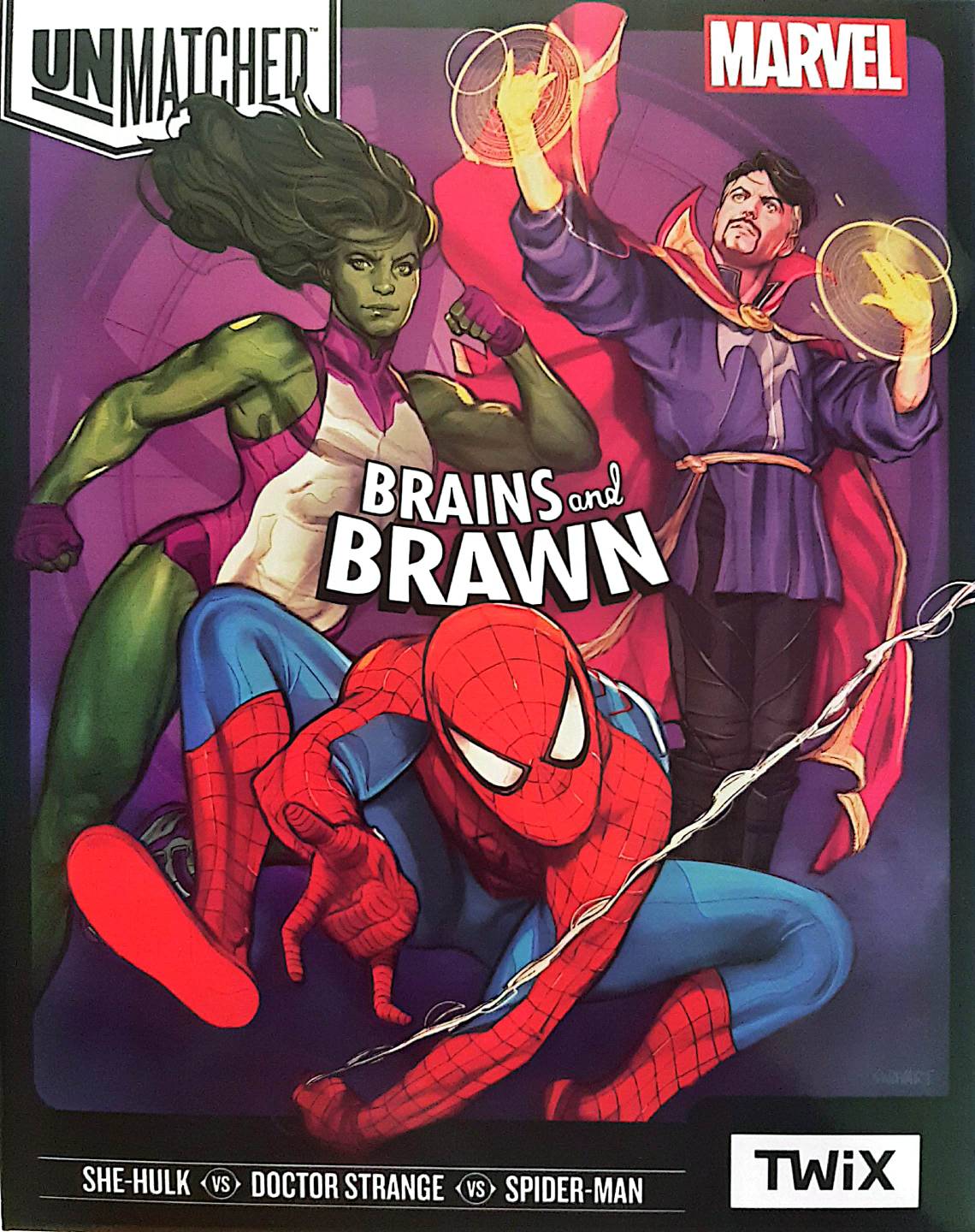 بازی فکری مدل آنمچد مارول: هوش و قدرت (Unmatched: Brains And Brawn)